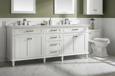 legion furniture 80-inch double bathroom vanity with top and sinks in white  from home luxury usa