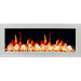 litedeer homes gloria ii 48-inch smart electric fireplace with crystals in white