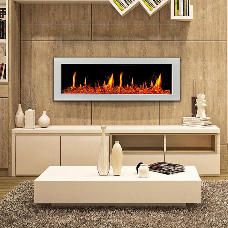 litedeer homes gloria ii 58-inch smart electric fireplace in white zef58vcw from home luxury usa