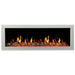 Litedeer Homes 58-inch Latitude Smart Control Electric Fireplace, Model ZEF58VAW, wall-mounted or recessed, with WiFi and app controls. Features realistic flames with five colors and reflective amber glasses, HD LED technology, suitable for heating up to 400 sq ft. ETL and CETL certified, two-year warranty from Home Luxury USA