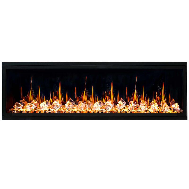 Litedeer Homes Latitude 65" Smart Electric Fireplace with App, smart control technology, realistic flames, modern comfort, Home Luxury USA