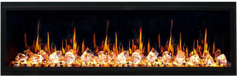 Litedeer Homes Latitude 65" Smart Electric Fireplace with App, smart control technology, realistic flames, modern comfort, Home Luxury USA