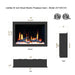 Image of Home Luxury USA’s Litedeer Homes Electric Fireplace LiteStar, available in 33-inch and 38-inch models with GT-Xview and HD LED technology for realistic flames. Features app control, customizable colors and materials, ventless design, safe heating for up to 400 sq ft, and comes with a 2-year warranty.