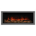 modern flames landscape pro multi 3 sided smart electric fireplace shown with optional trim kit