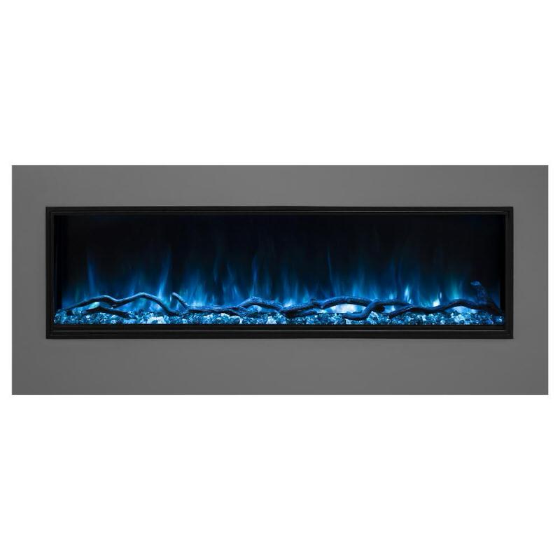 modern flames landscape pro slim smart electric fireplace blue flames with blue