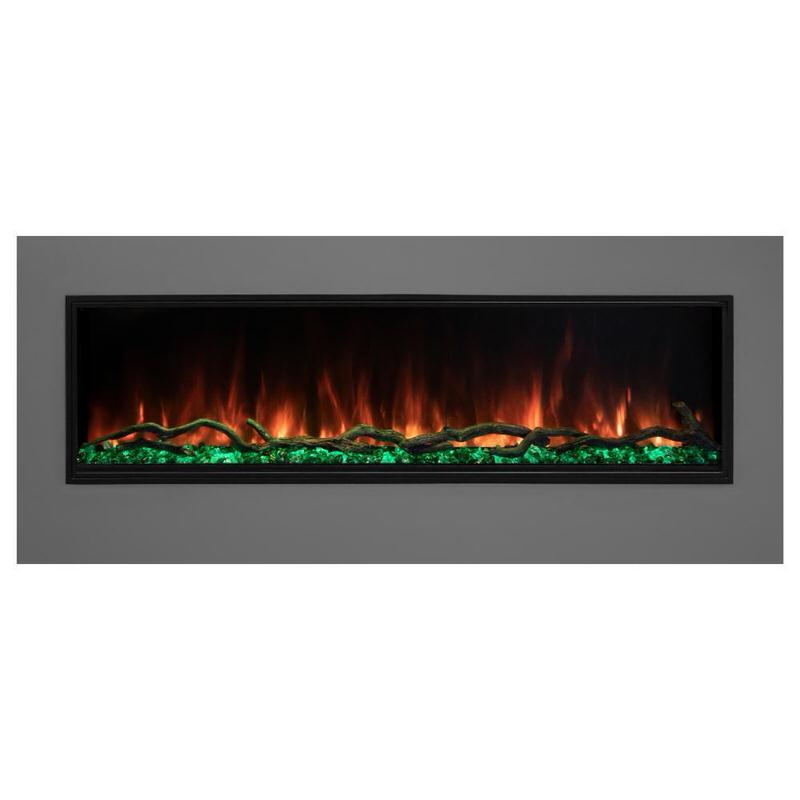 modern flames landscape pro slim smart electric fireplace orange flames