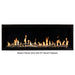 modern flames orion slim built-in wall-mounted smart electric fireplace with real flame effect 52-inch fireplace product photo