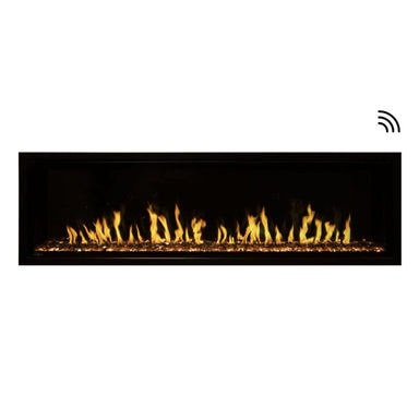 modern flames orion slim built-in wall-mounted smart electric fireplace with real flame effect product photo