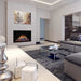 modern flames orion traditional built in smart electric fireplace with real flame effect installed in modern living room