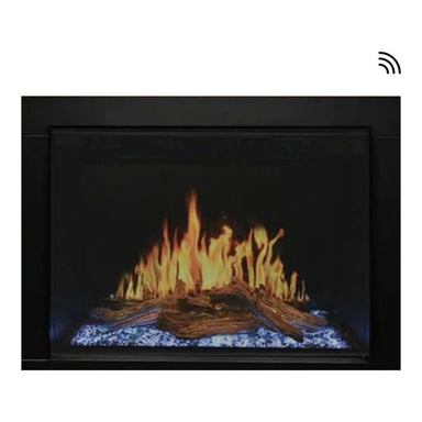 modern flames orion traditional built in smart electric fireplace with real flame effect product photo