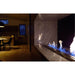 The bio flame 38-inch ethanol fireplace burner close up of the flames