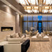 the bio flame 72-inch single sided built-in ethanol burner fireplace installed in a hotel lobby
