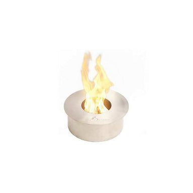 The Bio Flame - The Bio Flame 13 - Inch Round Ethanol Fireplace Burner | Indoor/Outdoor - EB - 13Round - Silver - Home Luxury USA