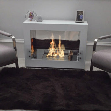 The Bio Flame - The Bio Flame Rogue 2.0 | 36 - Inch Single Sided Ethanol Fireplace - Rogue 2.0 SS - White - Home Luxury USA