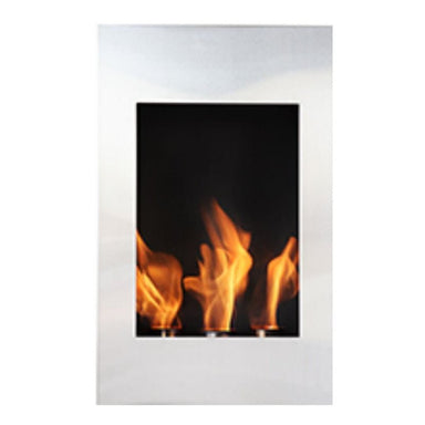 The Bio Flame - The Bio Flame Xelo 19 - Inch Built - in Ethanol Fireplace - XELO - Silver - Home Luxury USA