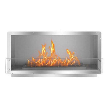 The Bio Flame - The Bio Flame XL Firebox (Single Sided)| Black or Stainless - FB - SS - XL - 38M - Silver - Flush - Home Luxury USA